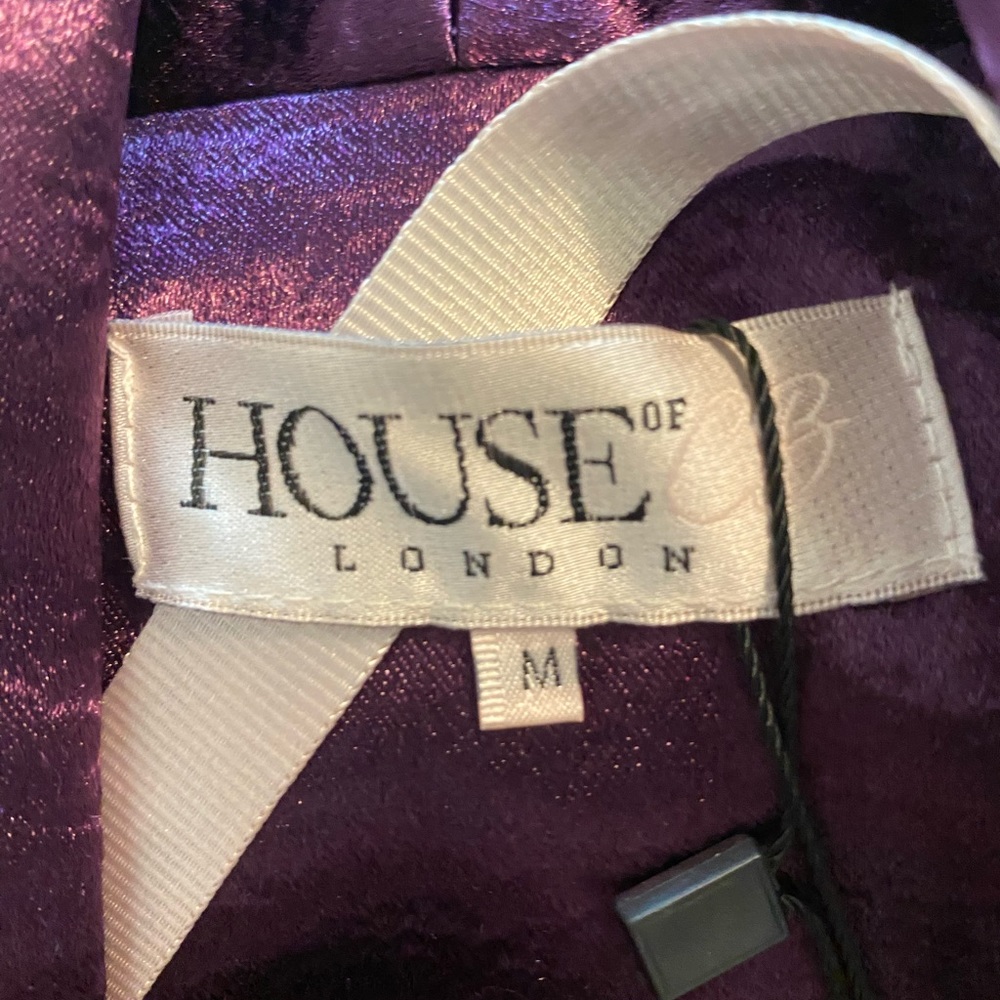 Deep Purple Satin Blazer